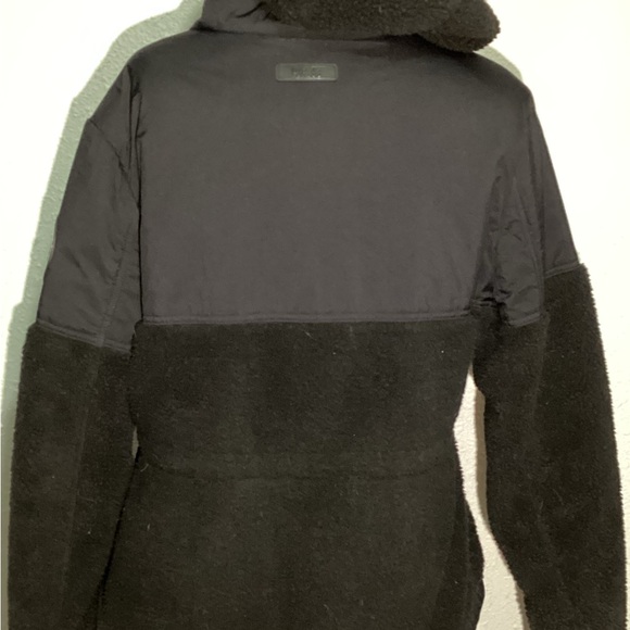 Pajar black sherp mixed media boxy hooded fleece jacket size large - Picture 7 of 12